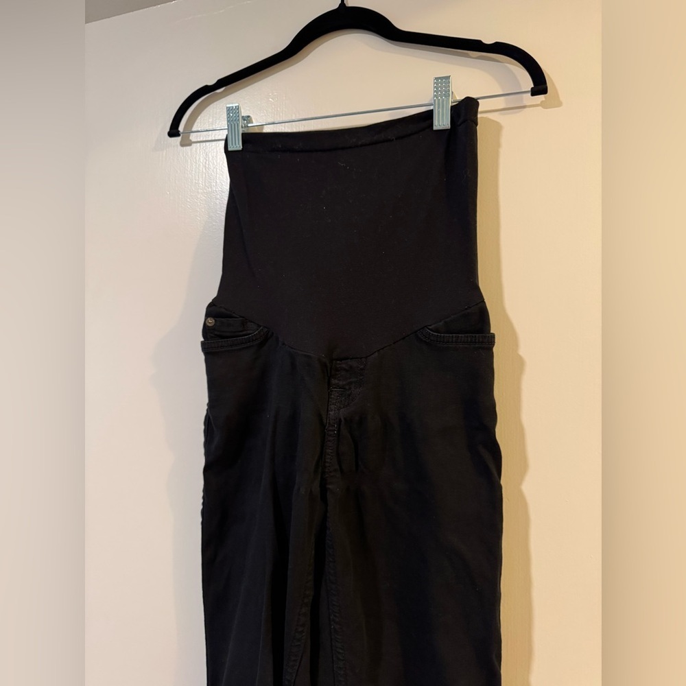 Maternity 7 for all mankind Black High-Waisted Pants size small - Picture 1 of 6